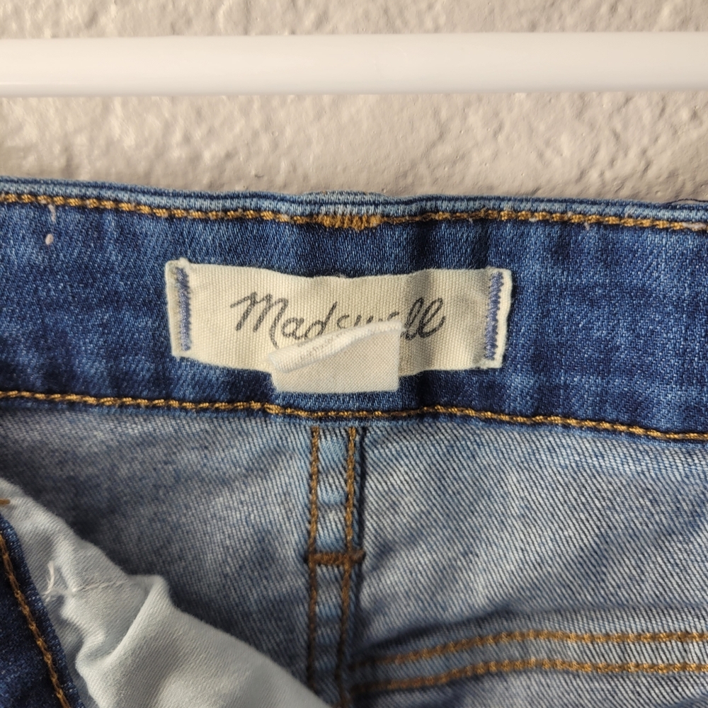 Madewell The Curvy Highwaist Perfect Vintage Busted Knee Blue Jeans - Picture 9 of 12